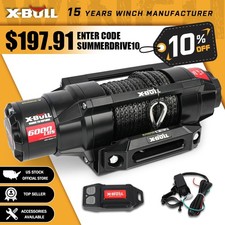 X-BULL ATV Winch Kit 12V Electric Winch 3000L...
