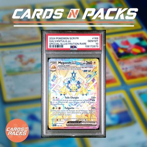 Carte Pokemon Mygavolt ex 168/142 FA Full art EV7 Couronne Stellaire PSA 10