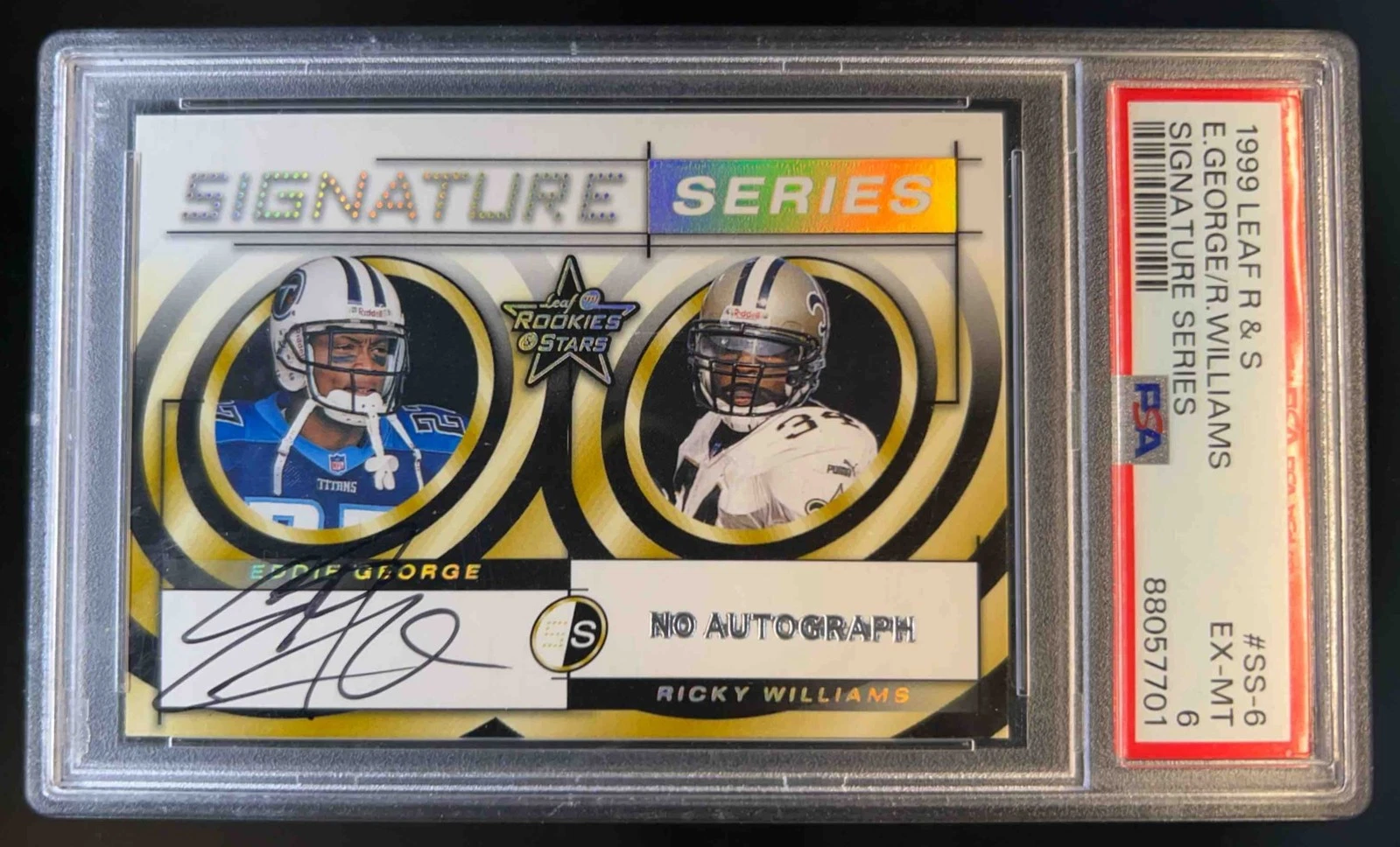 Eddie George trading card