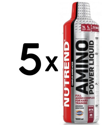 5 x Nutrend Amino Power Liquid - 1000 ml. (28,00 EUR/L)