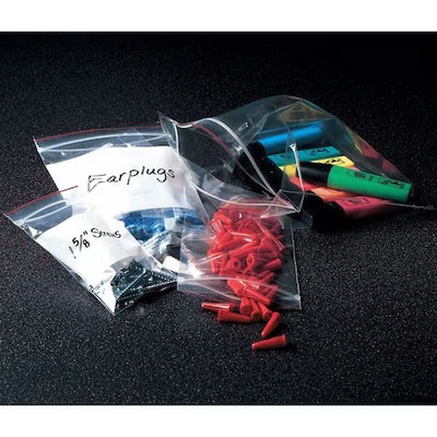 Minigrip Mgrl2p0404 Reclosable Bag, Zip Seal, 4 In L, 4 In W, 2 Mil Thick, Low