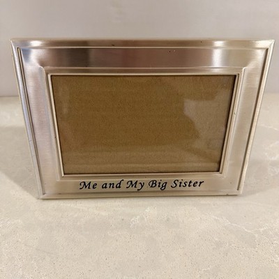 LAWRENCE Frames 4x6 Silver Picture Frame - Me and My Big Sister