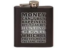 Rogue River Tactical Funny Hunting Gear Money Stainless Steel Hip Flask Premi...