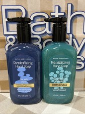 Bath  Body Works 1 SEA SALT  1 EUCALYPTUS     REVITALIZING HAND SOAPS 9oz