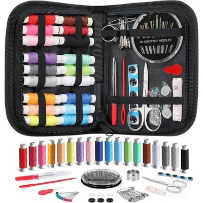 Portable Sewing Kit for Beginners Travelers Adults Teens Men Women Dorm Room