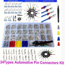 480Pcs Automotive Electrical Connector Pins Kit Terminal Removal Tool Wire Seals