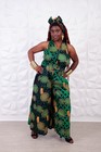 Afican Print Jumpsuit GREEN — photo 8