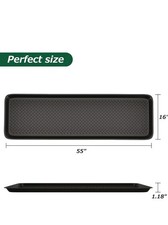 Matace 1 Pack Rubber Extra Large Shoe Tray for Entryway,Long Boot Tray,Slim B...