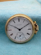 Vintage 1906 Elgin Pocket Watch, Grade 339, 16s, 17j, 10k rolled: Serviced