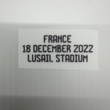 2022 World Cup Qatar Argentina Soccer Badge Final Match Detail Patch