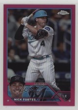 2023 Topps Chrome Update Magenta Refractor 311/399 Nick Fortes #USC77 0hk8