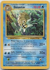 Omastar Uncommon Unlimited Fossil 40/62 MP Ken Sugimori on eBay