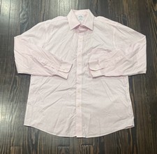 Brooks Brothers 1818 Shirt Men s 16.5 - 4/5 Regent Plaid Pink White Cotton