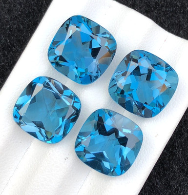 35 Carat  Natural London Blue Topaz Cut Stone From Africa