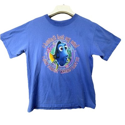 Disney Dory Finding Nemo Unisex T-Shirt Blue Funny Graphic Tee Adult Size Medium