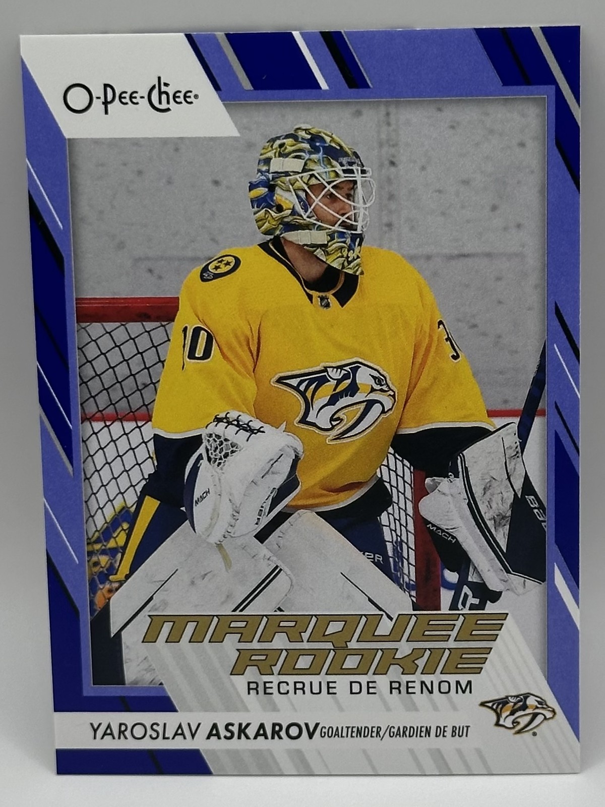 2023-24 O-Pee-Chee #541 Yaroslav Askarov Pee-Chee - Blue Border