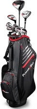 PowerBilt Pro Power Men’s Complete Golf Set – Driver, Woods, Irons, Putter & Bag