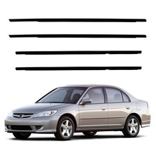 4 Door Front Rear Door Window Seal Belt Molding For Honda Civic 2001-2005 4 Door Front Rear Door Window Seal Belt Molding For Honda Civic 2001-2005