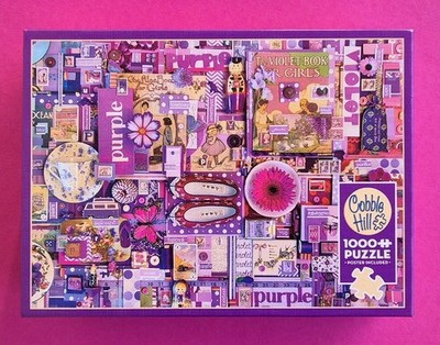 1000 Teile Puzzle * COBBLE HILL * PURPLE * neuwertig *