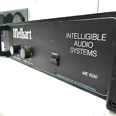 VINTAGE MELHART ME1500 INTELLIGIBLE AUDIO SYSTEMS AMPLIFIER Made In USA