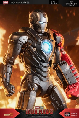 #ad #ad zd toys IRON MAN MARK 29 FIDDLER 1 10 action figure iron man 3 MARVEL shipAugust $47.00