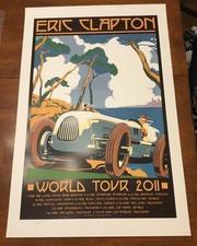 Eric Clapton US Tour Poster Ron Donovan Firehouse 2011 Signed # NM Sperry Emek