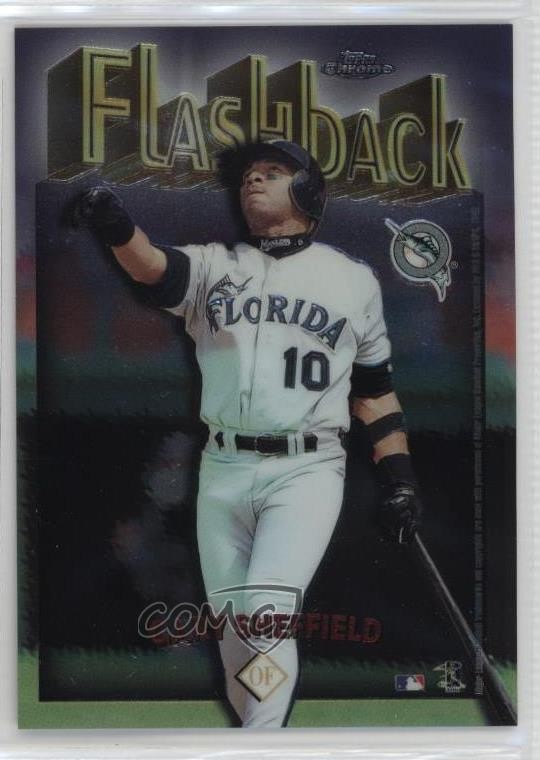 1998 Topps Chrome Flashback Gary Sheffield #FB8 11ur