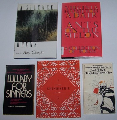 Women Poets  5 Book Lot ~  A.Dillard, K.Braverman, K.Rigby, A.Clampitt, Adair
