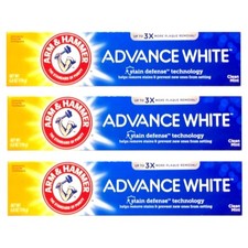 3 Pack Arm & Hammer Advance White Control Stain Defense Fresh Mint 6 Oz Each 1.18 per gallon