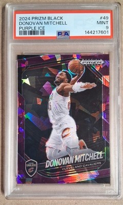 2024 Prizm Black Donovan Mitchell Purple Ice/149 PSA 9 MINT