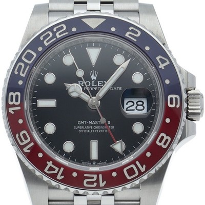 ROLEX GMT-Master II Uhr Jubilee 126710BLRO Edelstahl Herrenuhr schwarz...