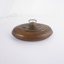 Alte Antike Wärmflasche aus Messing ca. 30 x 21 cm