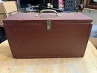 Wood Carrying Case with 113 Records Doo Wop Lots Of Obscure Elvis Jerry Lee Sun