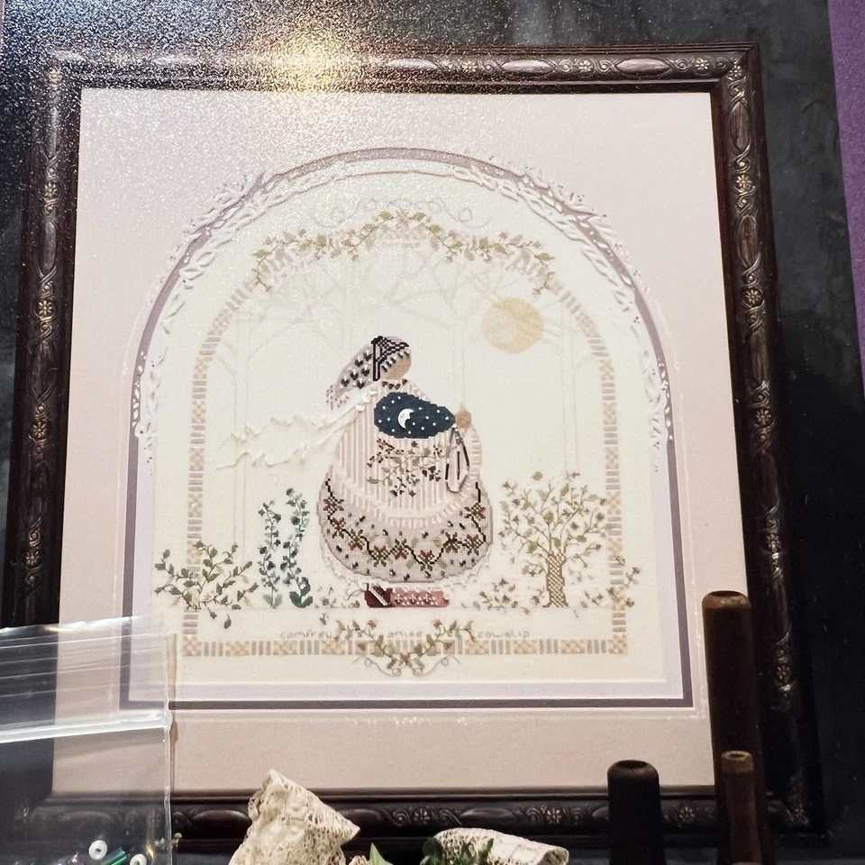 Shepherd's Bush The Herb Gatherer Cross Stitch Kit Linen Buttons Beads Floss - Image 2 of 2