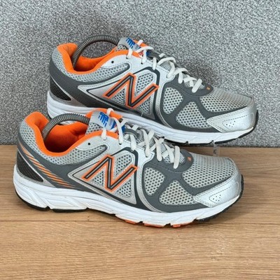 New Balance 480 V4 Silver Orange Grey Running Gum Dad Sneaker UK 8,5 EU 42,5