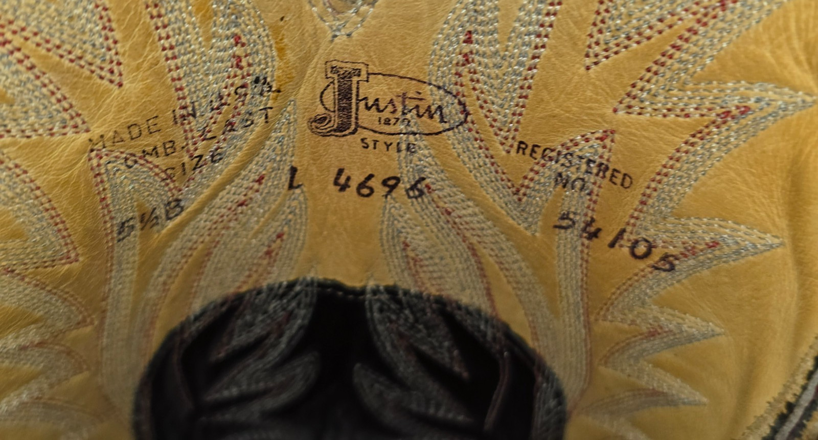 Justin Exotic Python Womens Pointed Toe Red & Bla… - image 12