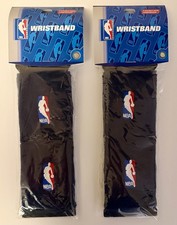 NBA Logoman Basketball Pair of Wristbands x 2 (TWO) Navy Blue New & Sealed