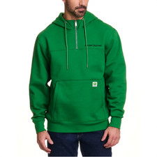 John Deere Mens Large Quarter Zip Hoodie - Green