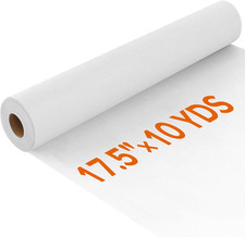 Light Weight 17.5In X 10Yd White Iron on Non-Woven Fusible Interfacing, Single-S