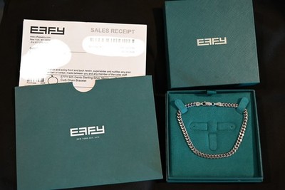 Effy Panzerkette Sterling Silber 925 Armband in Box