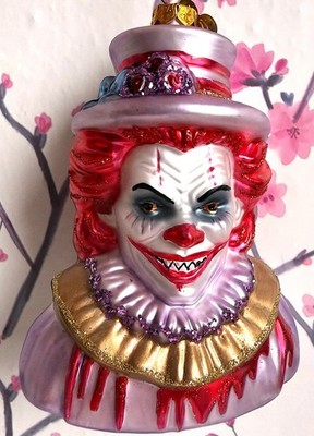 Christbaumschmuck von OrnamentallyYou,USA, Gothic Decor,Horror Clown ca.13 cm