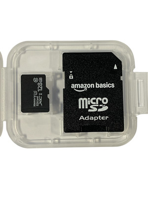 Amazon Basics Micro SDXC Memory Card 100 MB/s 128 with Full Size Adapter #4021