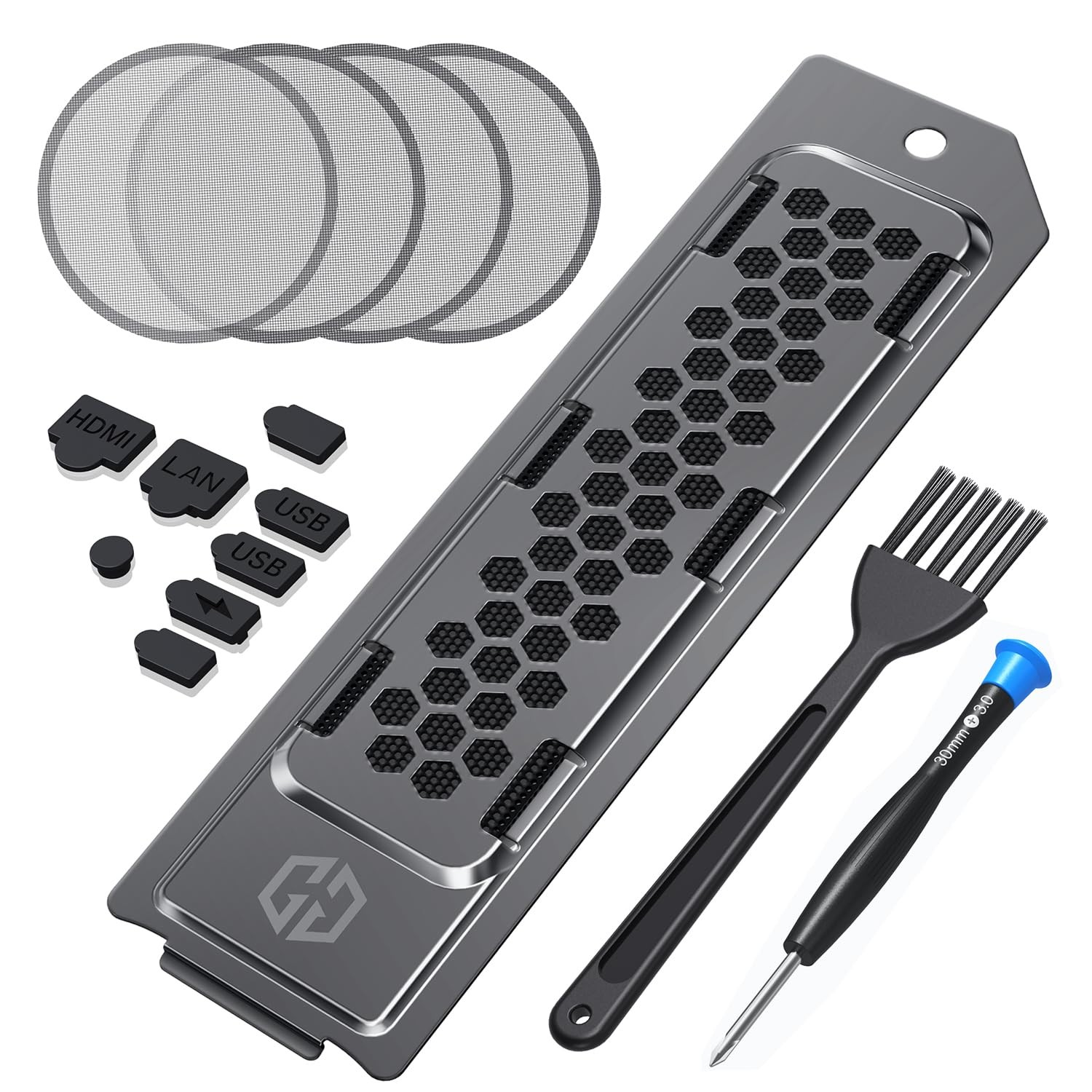 Premium Cooling and Dust Filter Kit for PS5 Pro & PS5 Slim - Includes M.2 SSD...