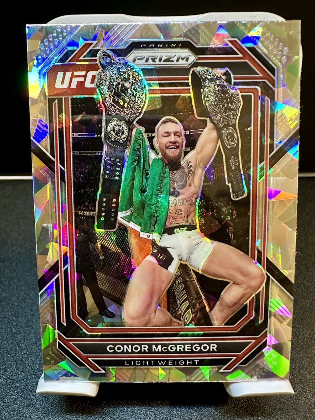 2023 Panini Prizm UFC Conor McGregor Ice Prizm Refractor #125 Trading Card