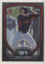 2015 Bowman Bowman Scouts' Top 100 Bradley Zimmer #BTP-91 0o6v
