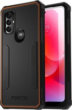 Slim Case For Moto G Power 2022 Poetic Shockproof Phone Cover Heavy Duty Black