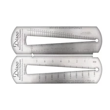 DISCO 13319 SS Screw Gauge 4 1/2" Long Stndrd/Metric