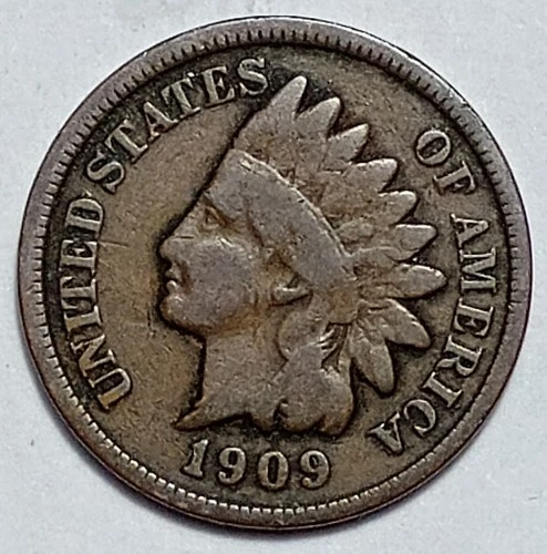Indian Head Penny Lot of "1" VERY NICE 1909 GOOD OR BETTER°$ FREE SHIPPING $#155