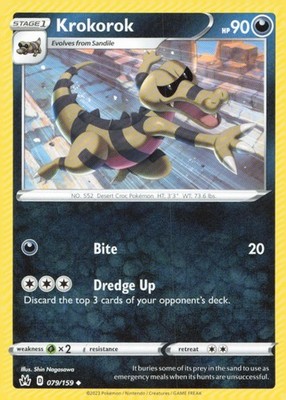 Krokorok Uncommon Crown Zenith 079/159 NM