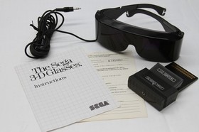 Sega Master System Sega 3D Glasses. Adapter, Instruct & Match Reg Card TESTED